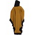 Designer kaftan abaya with Ruffled border- Golden Brown